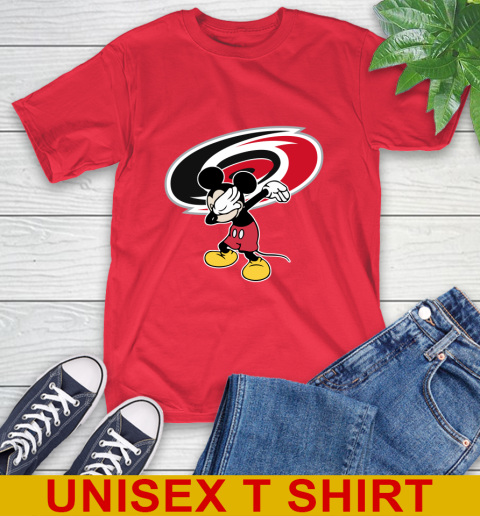 Carolina Hurricanes NHL Hockey Dabbing Mickey Disney Sports T-Shirt 10