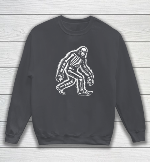 Funny Bigfoot Sasquatch Halloween Skeleton Sweatshirt 3