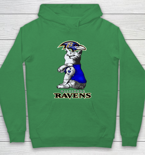 NFL Football My Cat Loves Baltimore Ravens Hoodie 5
