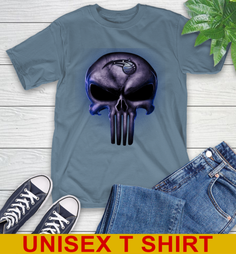 Orlando Magic NBA Basketball Punisher Skull Sports T-Shirt 8
