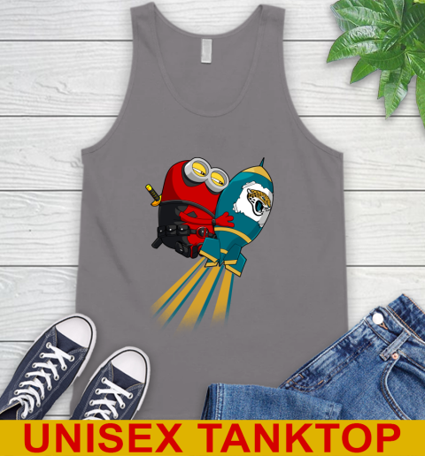 NFL Football Jacksonville Jaguars Deadpool Minion Marvel Shirt Tank Top 6