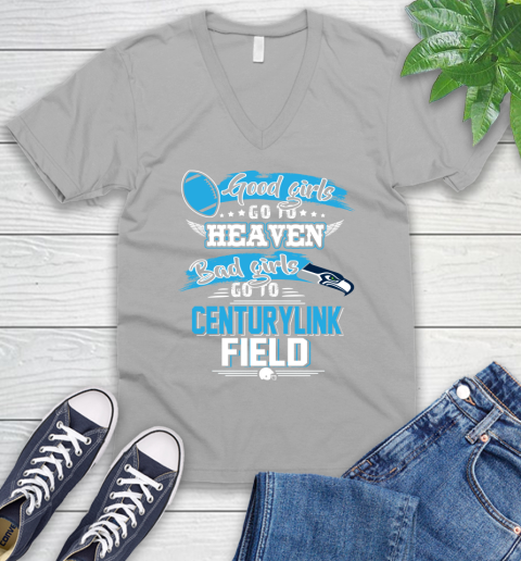 Seattle Seahawks NFL Bad Girls Go To Centurylink Field Shirt V-Neck T-Shirt 3