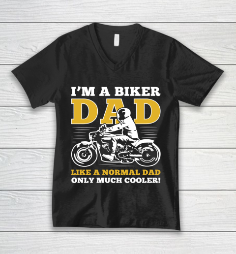 Father's Day Funny Gift Ideas Apparel  father day bike T Shirt V-Neck T-Shirt