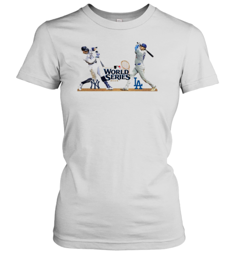 Aaron Judge New York Yankees vs. Shohei Ohtani Los Angeles Dodgers 2024 MLB World Series Matchup Women's T-Shirt