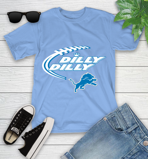 NFL Detroit Lions Dilly Dilly Football Sports Youth T-Shirt 11