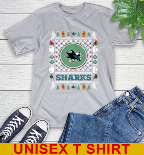 San Jose Sharks Merry Christmas NHL Hockey Loyal Fan T-Shirt 5