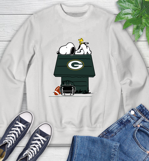 Green Bay Packers NFL Football Snoopy Woodstock The Peanuts Movie Sweatshirt