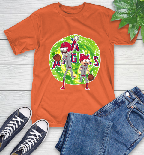 MLB Los Angeles Angels Rick And Morty Baseball Sports T-Shirt 5