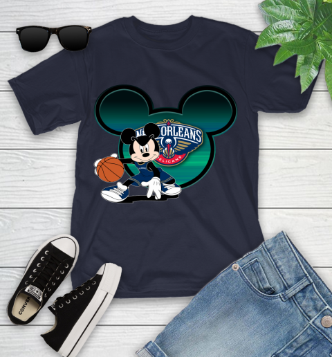 NBA New Orleans Pelicans Mickey Mouse Disney Basketball Youth T-Shirt 3