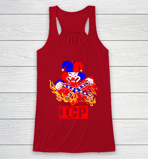 Fuck your rebel flag Racerback Tank 4