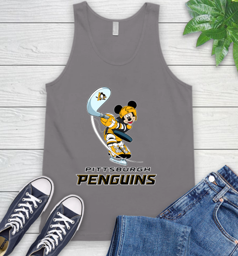 NHL Hockey Pittsburgh Penguins Cheerful Mickey Mouse Shirt Tank Top 7