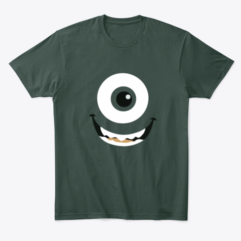 ubj7 mike wazowski classic t shirt 2 front forest green