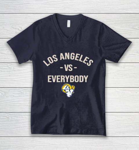Los Angeles Rams Vs Everybody V-Neck T-Shirt 2