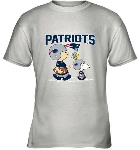 New England Patriots Let's Play Football Together Snoopy NFL Youth T-Shirt