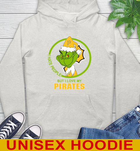 Pittsburgh Pirates MLB Christmas Grinch I Hate People But I Love My Favorite Baseball Team Hoodie 12