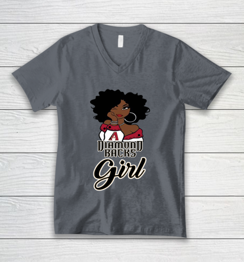 Arizona Diamondbacks Girl MLB V-Neck T-Shirt 5