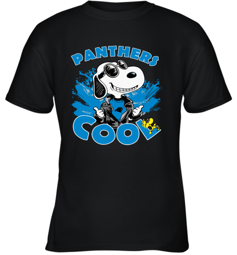 Carolina Panthers Snoopy Joe Cool We're Awesome Youth T-Shirt