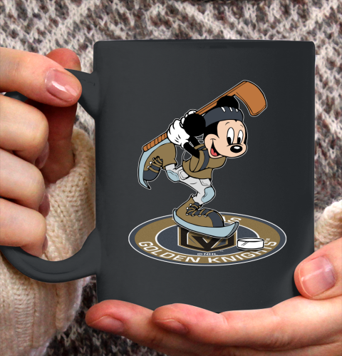 NHL Hockey Vegas Golden Knights Cheerful Mickey Disney Shirt Ceramic Mug 11oz