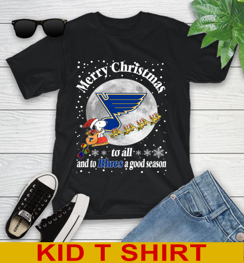 St.Louis Blues Merry Christmas To All And To Blues A Good Season NHL Hockey Sports Youth T-Shirt
