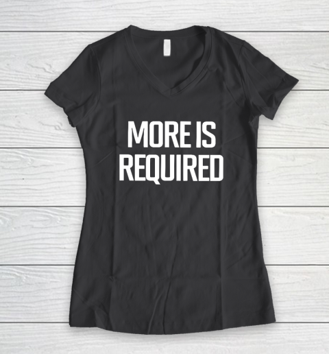 Minnesota Vikings More Is Required Women's V-Neck T-Shirt 4