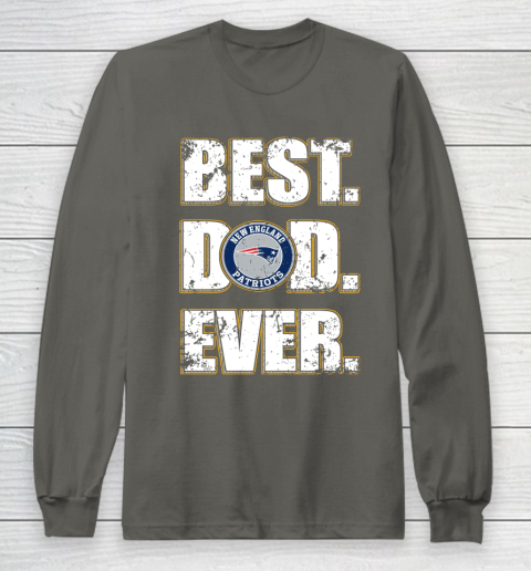 NFL New England Patriots Football Best Dad Ever Family Shirt Long Sleeve T-Shirt 5
