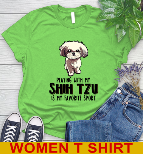 Playing with my shih tzu is my favorite sport 80