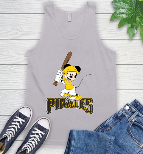 MLB Baseball Pittsburgh Pirates Cheerful Mickey Mouse Shirt Tank Top 4