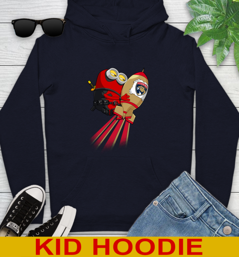 NHL Hockey Florida Panthers Deadpool Minion Marvel Shirt Youth Hoodie 4 NHL Hockey Florida Panthers Deadpool Minion Marvel Shirt Youth Hoodie - Image 4