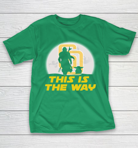 San Diego Padres MLB Baseball Star Wars Yoda And Mandalorian This Is The Way T-Shirt 5