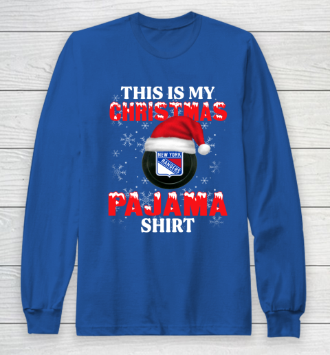 New York Rangers This Is My Christmas Pajama Shirt NHL Long Sleeve T-Shirt 6