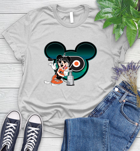 NHL Philadelphia Flyers Stanley Cup Mickey Mouse Disney Hockey T Shirt Women's T-Shirt