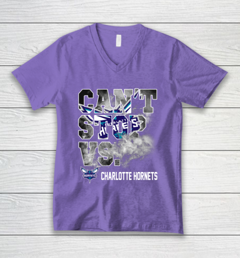 NBA Charlotte Hornets Basketball Can't Stop Vs V-Neck T-Shirt 8