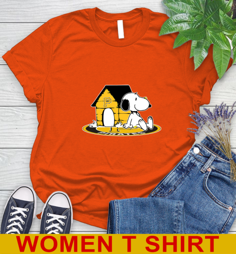 MLB Baseball Pittsburgh Pirates Snoopy The Peanuts Movie Shirt Women's T-Shirt 4