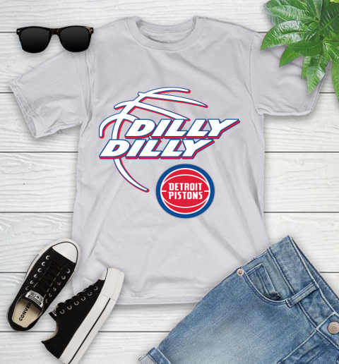 NBA Detroit Pistons Dilly Dilly Basketball Sports Youth T-Shirt 4