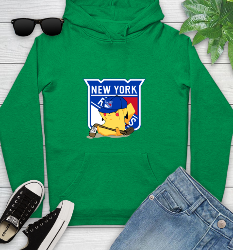 NHL Pikachu Hockey Sports New York Rangers Youth Hoodie 7