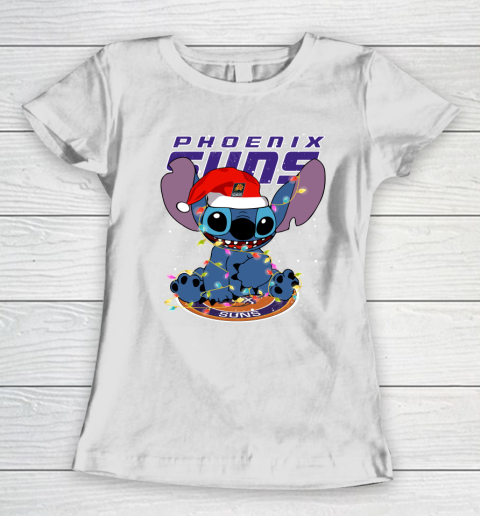 Phoenix Suns NBA noel stitch Basketball Christmas Women's T-Shirt