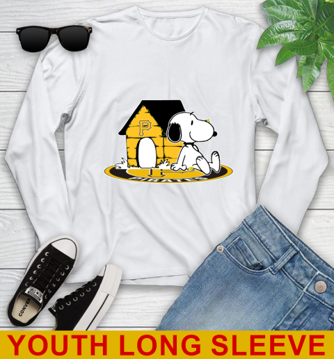 MLB Baseball Pittsburgh Pirates Snoopy The Peanuts Movie Shirt Youth Long Sleeve
