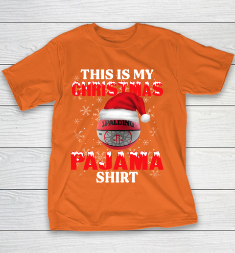 Houston Rockets This Is My Christmas Pajama Shirt NBA Youth T-Shirt 4