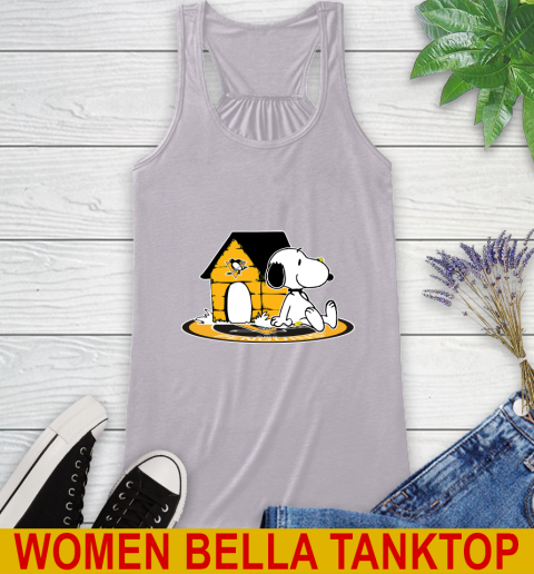 NHL Hockey Pittsburgh Penguins Snoopy The Peanuts Movie Shirt Racerback Tank 5