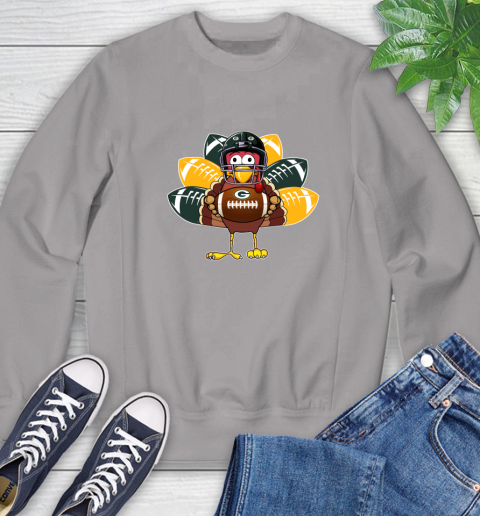 Green Bay Packers Turkey Thanksgiving Day Sweatshirt 5