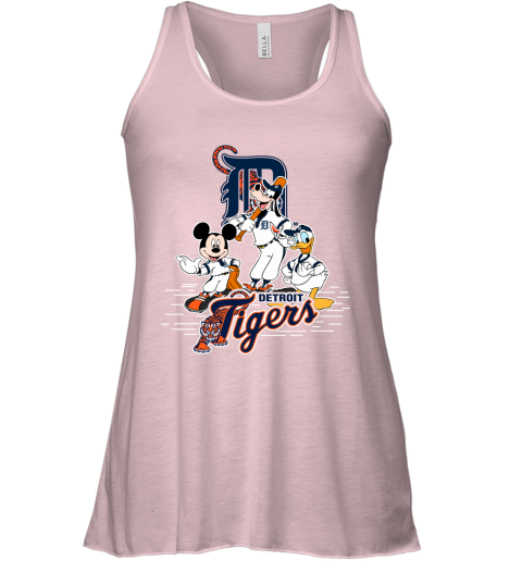 MLB Detroit Tigers Mickey Mouse Donald Duck Goofy Baseball T Shirt