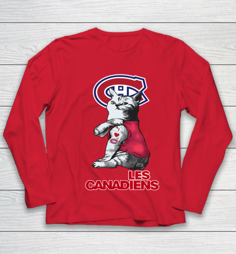 NHL My Cat Loves Montreal Canadiens Hockey Youth Long Sleeve 8