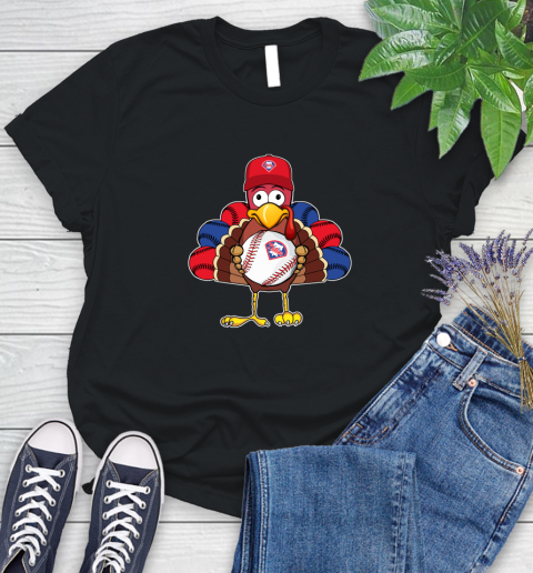 Philadelphia Phillies Turkey thanksgiving Women's T-Shirt 2