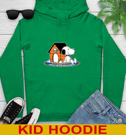 NHL Hockey New York Islanders Snoopy The Peanuts Movie Shirt Youth Hoodie 8