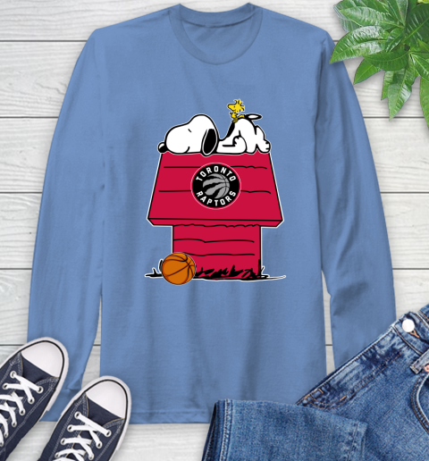 Toronto Raptors NBA Basketball Snoopy Woodstock The Peanuts Movie Long Sleeve T-Shirt 11