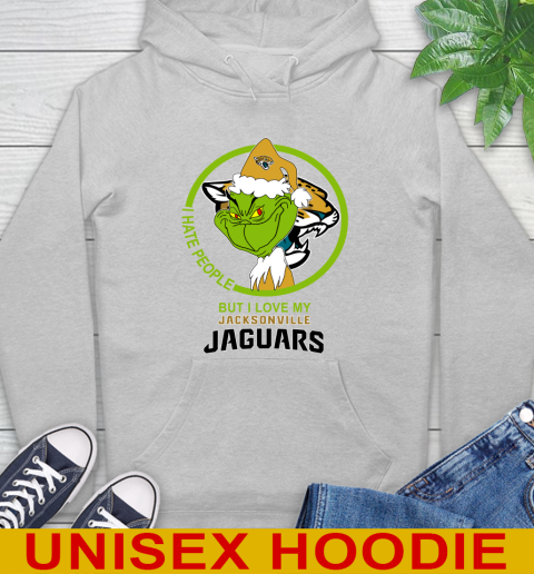 Jacksonville Jaguars NFL Christmas Grinch I Hate People But I Love My Favorite Football Team Hoodie 6