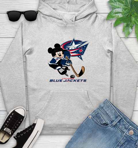 NHL Columbus Blue Jackets Mickey Mouse Disney Hockey T Shirt Youth Hoodie