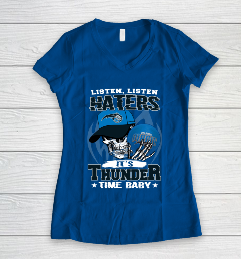 Listen Haters It is MAGIC Time Baby NBA Women's V-Neck T-Shirt 7