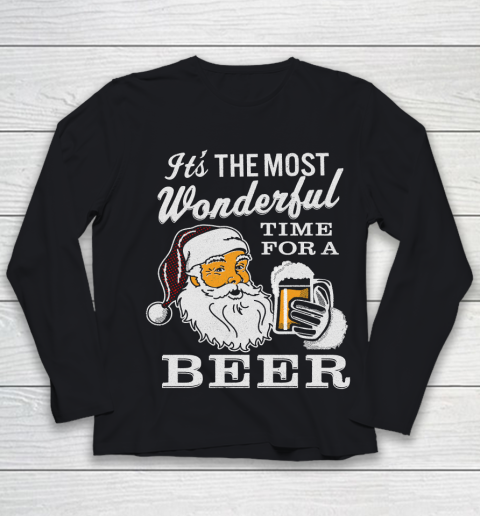 It's the Most Wonderful Time For A  Beer Lovers Youth Long Sleeve