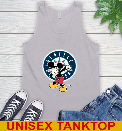 Seattle Mariners MLB Baseball Dabbing Mickey Disney Sports Tank Top 4